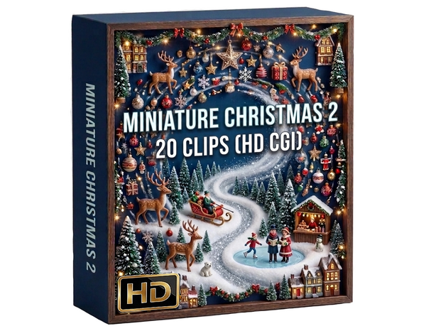 Creator Pack - 20 single clips of Miniature Christmas 2 (HD)