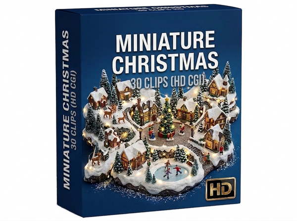 Creator Pack - 30 single clips of Miniature Christmas (HD)