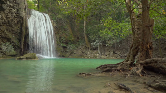 NATURE SOUND - Tropical Waterfalls - The Movie with Water Sounds