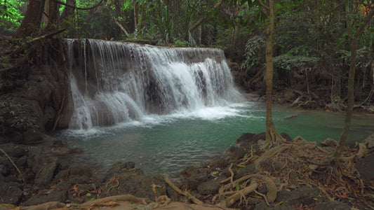 NATURE SOUND - Emerald Waterfalls 5 with Water Sounds