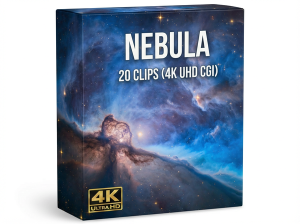 Creator Pack – 20 single clips of Nebula Journey  (4K UHD)