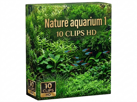 Creator Pack - 10 single clips of Nature aquarium 1 (HD)