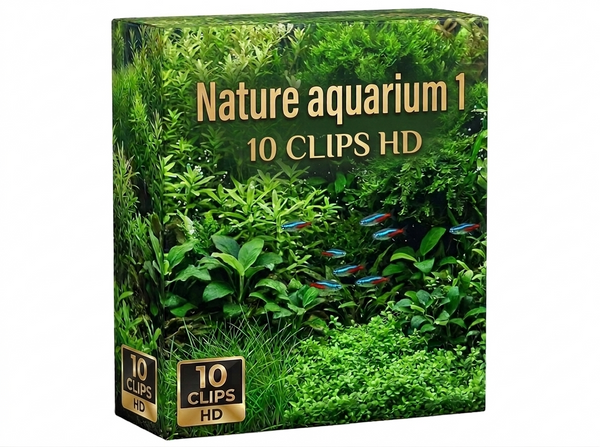 Creator Pack - 10 single clips of Nature aquarium 1 (HD)