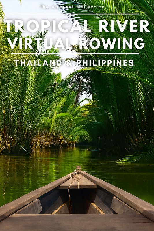 Virtual Rowing - Tropical Rivers with Rainforest and Lakes and Water Sounds