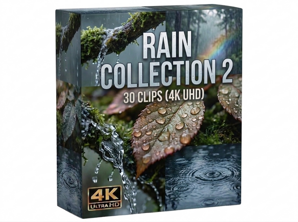 Creator Pack - 30 single clips of Rain Collection 2 (4K UHD)