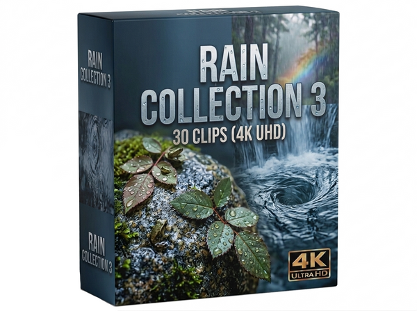 Creator Pack - 30 single clips of Rain Collection 3 (4K UHD)