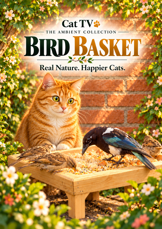 Cat TV - Backyard Bird Basket - While You're Away