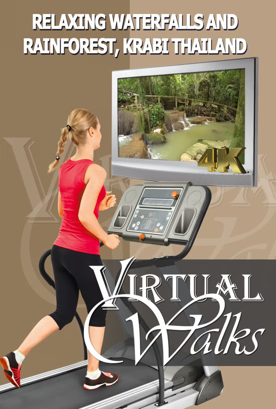 Relaxing Waterfall and Rainforest Walk - Than Bok Khorani National Park - Thailand with 3D Sounds