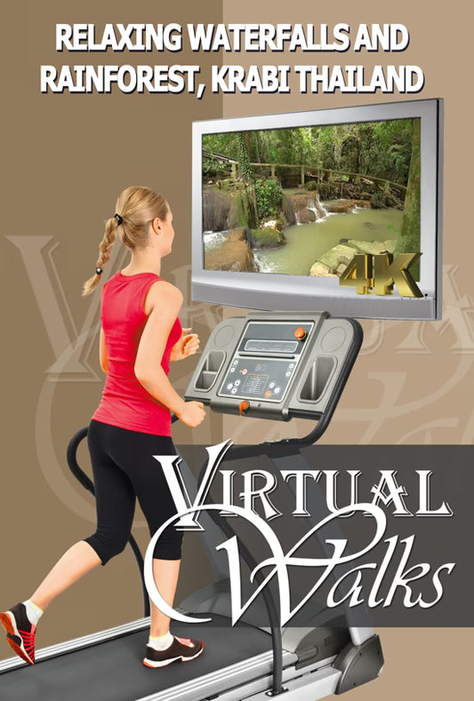 Relaxing Waterfall and Rainforest Walk - Than Bok Khorani National Park - Thailand with 3D Sounds