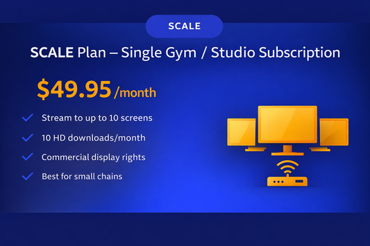 SCALE Plan – Gym & Studio Streaming Subscription