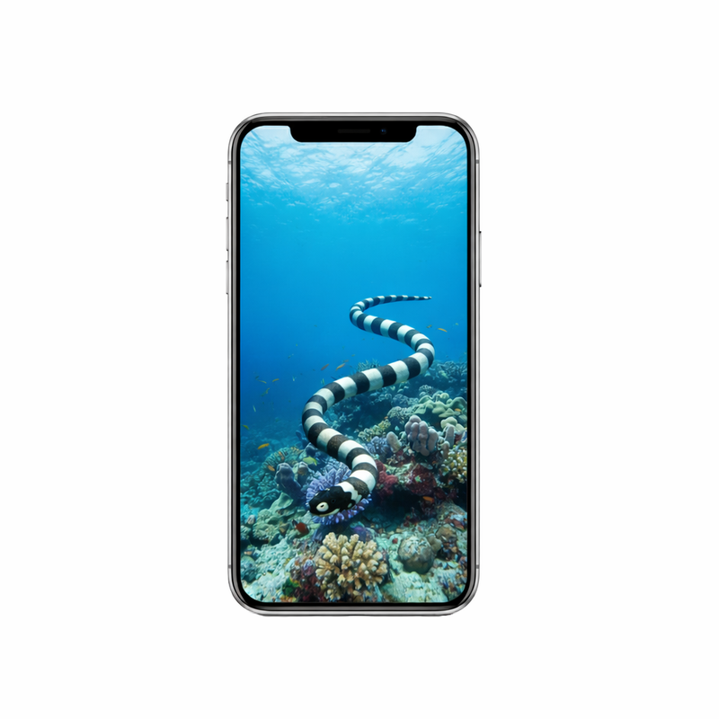 Vertical Creator Pack - 10 single clips of Sea snake (4K UHD)