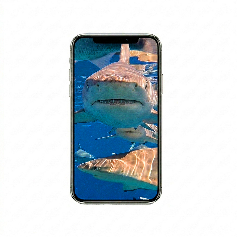Vertical Creator Pack - 10 single clips of Shark (4K UHD)