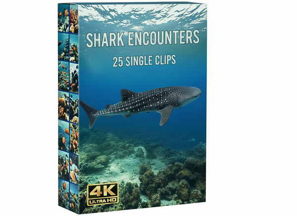 Creator Pack - 25 single clips of Sharks Of The World (4K UHD)