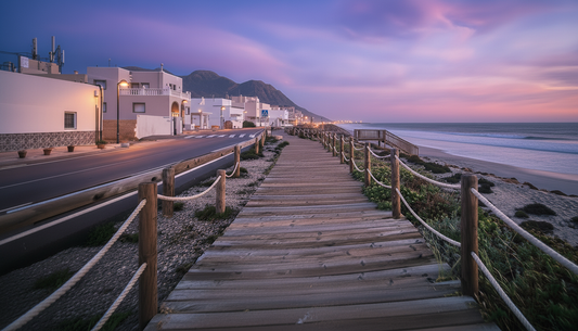 Virtual Walk - Spooky Ghost Sea Town at Full Moon