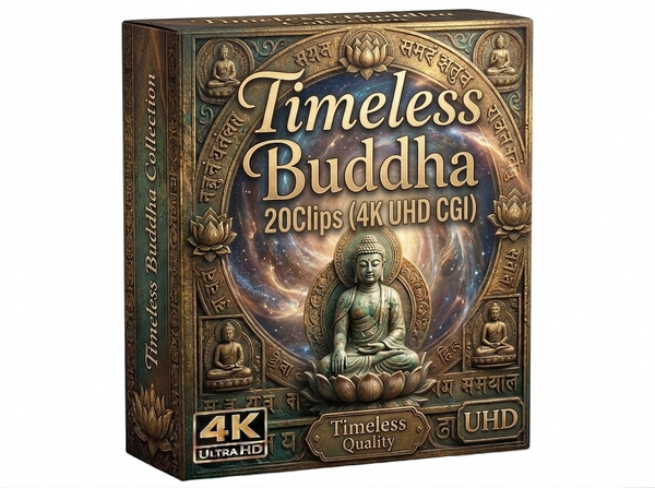 Creator Pack - 20 single clips of Timeless Buddha (4K UHD)