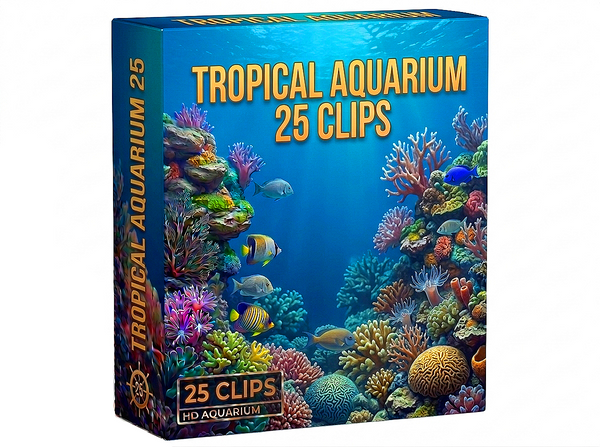 Creator Pack -25 single clips of Tropical Aquarium (HD)
