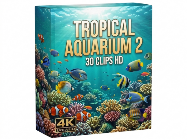 Creator Pack - 30 single clips of Tropical Aquarium 2 (HD)