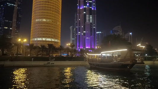 Virtual Rowing - Tour in Doha Qatar - Indoor Rowing Workout Video and Travel Experience