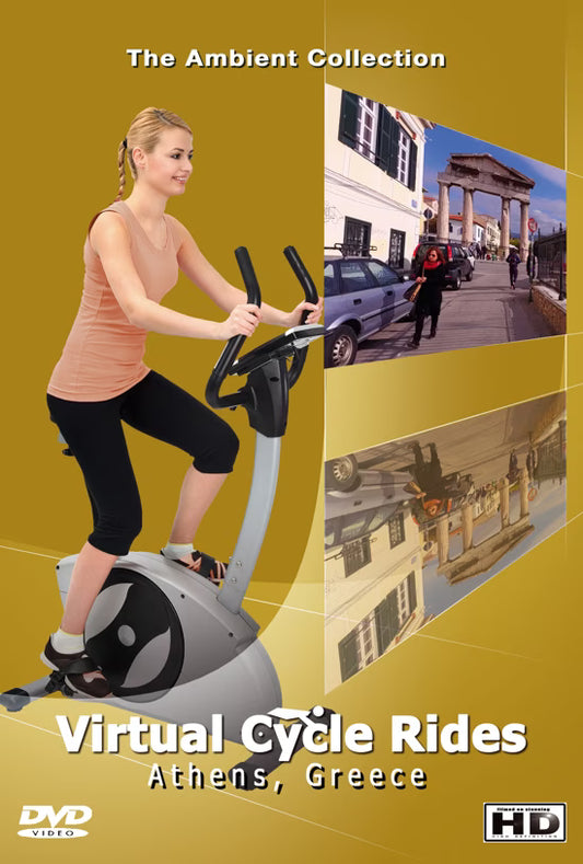 Virtual Cycle - Athens - Greece with Uplifting Music
