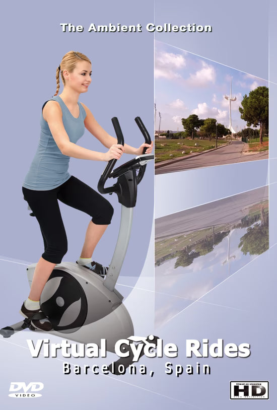 Virtual Cycle - Barcelona - Spain with Uplifting Music