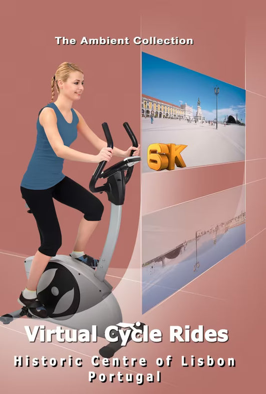 Virtual Cycle - Historic Centre - Lisbon - Portugal with ASMR Sounds