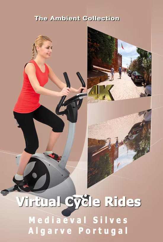 Virtual Cycle Rides - Mediaeval Silves Algarve  Portugal + Bonus 4K Ruta de la Naranja - Orange Route