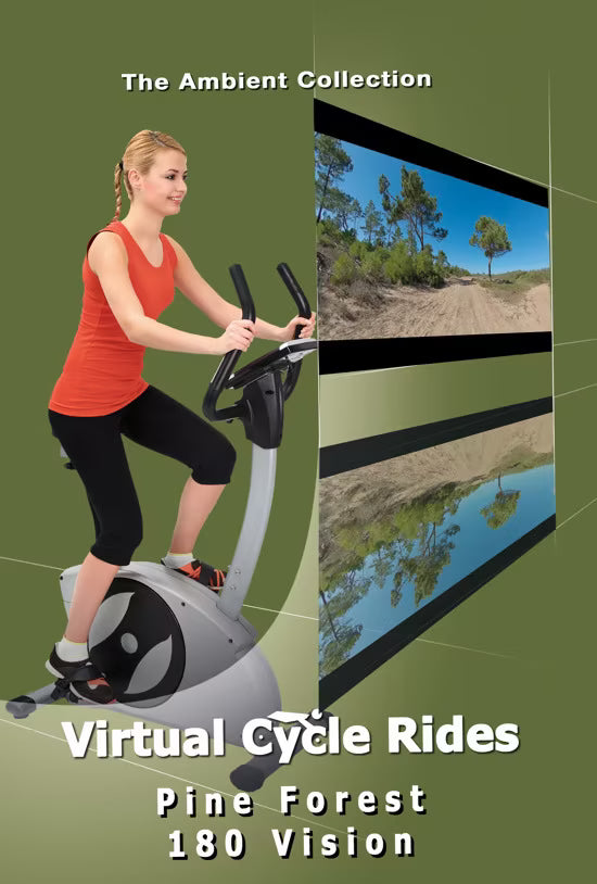 180 Degree Bike Vision in Coastal Pine Forest with Bird and Nature Sounds