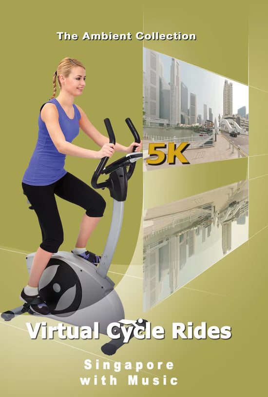 Virtual Cycle Rides - Singapore with Music (120 Degrees Widescreen)