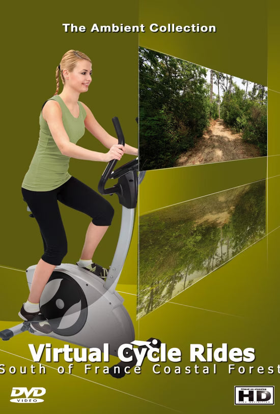 Virtual Cycle South of France Coastal Forest and Landscapes with Bird Songs and Nature Sounds