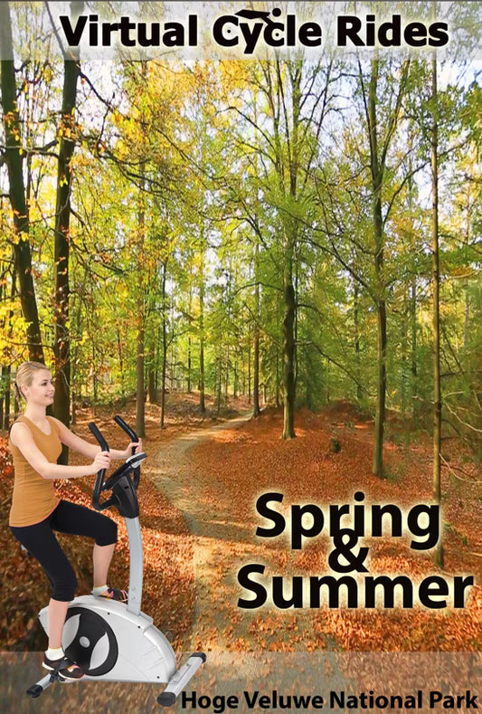 Virtual Cycle in Spring - Summer and Fall in National Parks and Forest of the Netherlands