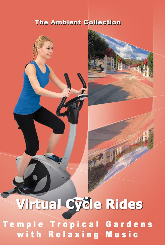 Virtual Cycle - Temple Tropical Gardens with Relaxing Music