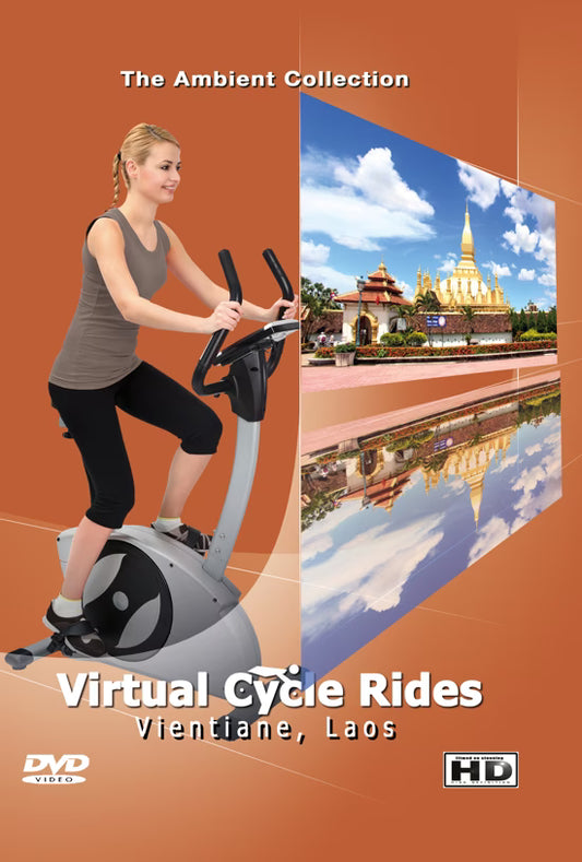 Virtual Cycle - Vientiane, Laos Temple and Monuments with Local Binaural Sounds