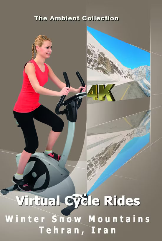 Virtual Cycle Rides - Winter Snow Mountains - Iran