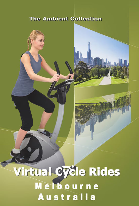Virtual Cycle  - Day Time Melbourne - Australia with Local Sounds