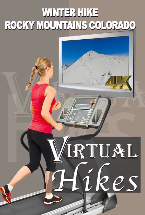 Virtual Winter Hike in Colorado Rocky Mountains - USA