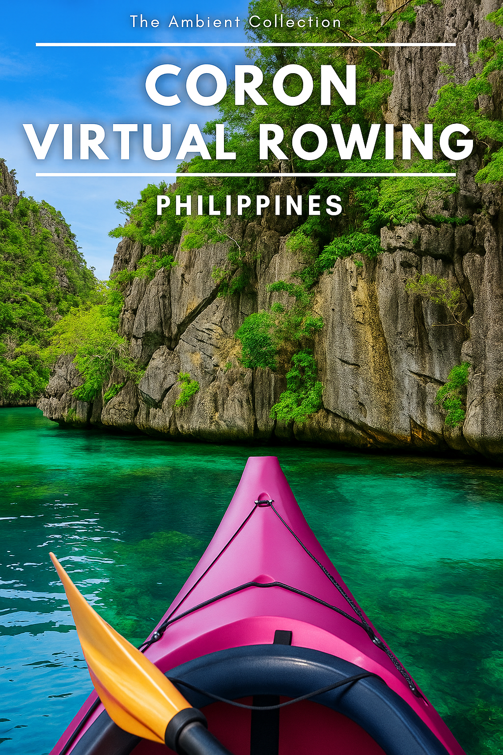 Virtual Rowing - Coron Palawan - Sail over the Deep Blue Waters with Stunning Rock Formations