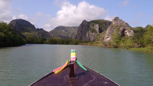 Virtual Rowing - Khao Sam Roi Yot National Park with Limestone Mountain with Nature Sounds or Relaxing Music