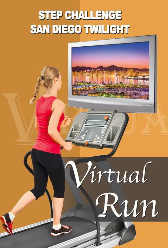 Virtual Run - San Diego Twilight - 2000 Step Challenge - California