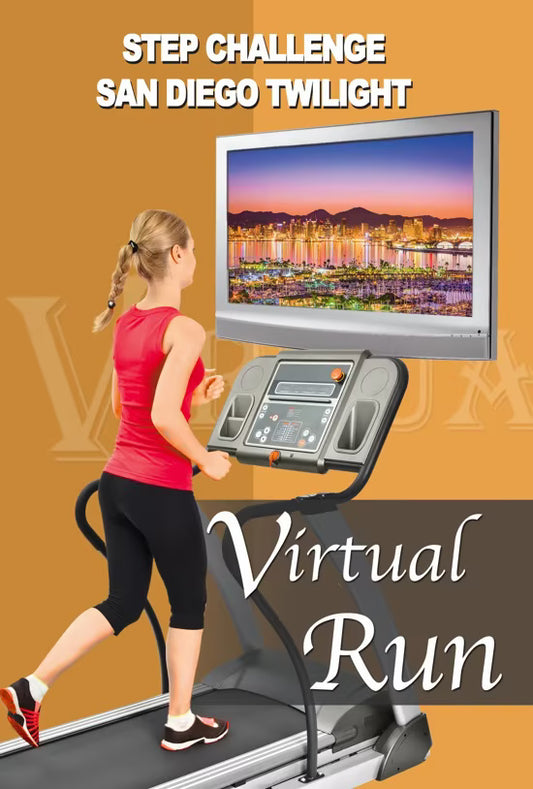 Virtual Run - San Diego Twilight - 2000 Step Challenge - California