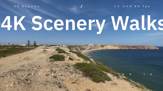 Virtual Scenery Walks along Cliffs by the Atlantic Ocean with High Definition Sounds