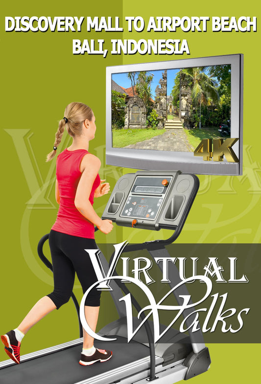 Virtual Walk - Discovery Mall to Airport Beach - Kelan - Bali - Indonesia