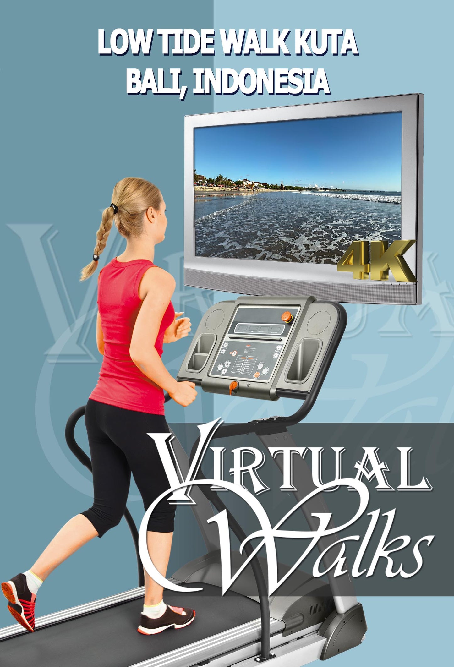 Virtual Walk - Low Tide Walk - Kuta - Bali, Indonesia