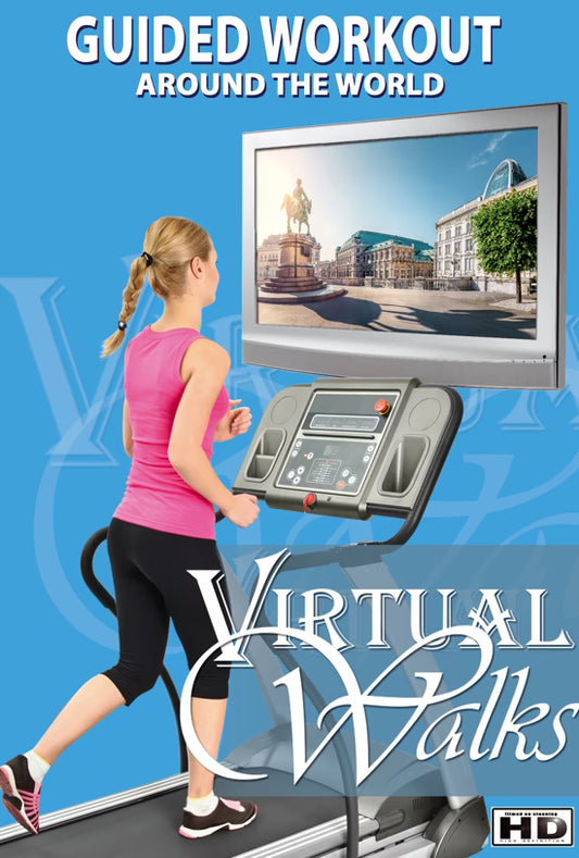 Walk - Jog - Run or Cycle the World with our Treadmill Guided Workout Videos