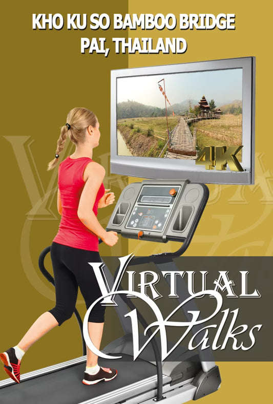 Virtual Walks - Kho Ku So Bamboo Bridge - Pai - Thailand