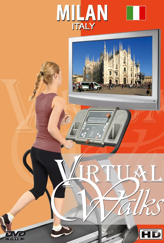 Virtual Walks - Milan - Italy - Virtual Tour Piazza del Duomo, Romantic Streets and Parks