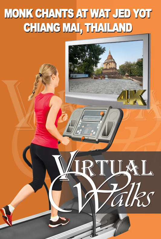 Virtual Walk with Monk Chants at Wat Jed Yot - Chiang Mai - Thailand
