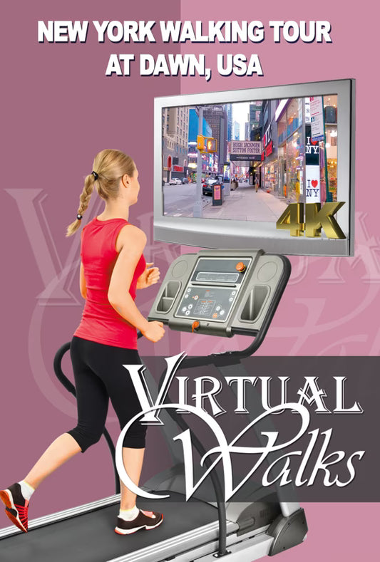 Virtual Run - New York Walking Tour at Dawn, 75 Minutes