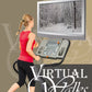 Virtual Snow Walks in Switzerland and Alpine Mountain Pass with Falling Snow