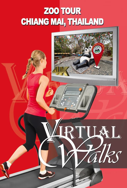 Virtual Walk - Zoo Tour in Chiang Mai - Thailand - with Flamingos, Otters, Hippos and much more