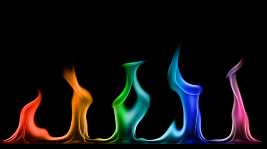 FIREPLACE - Vivid Color Flames - Loop 1 Hour with Fire Sounds